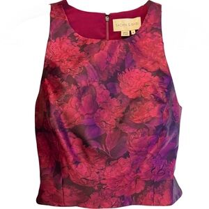 Sachin & Babi Lexi Crop Top NWT Pink Purple Formal Size 4